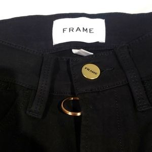 FRAME Black Skinny Jeans